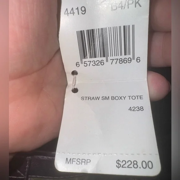 Coach 2004 Limited Edition Straw and Pink Suede
Leather Top Handle Tote Satchel - Picture 8 of 9